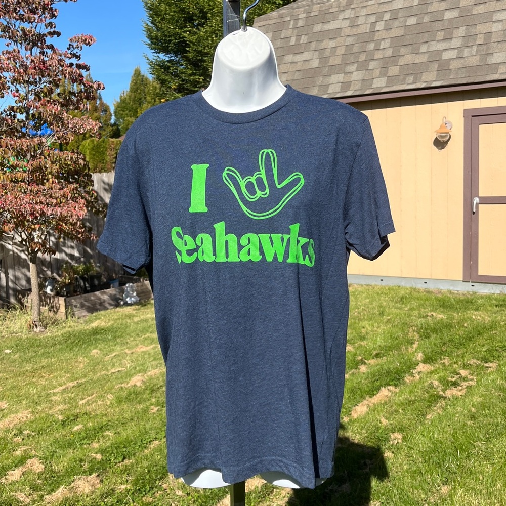 Homage Seattle Seahawks ASL SS Tee Sz M Mens